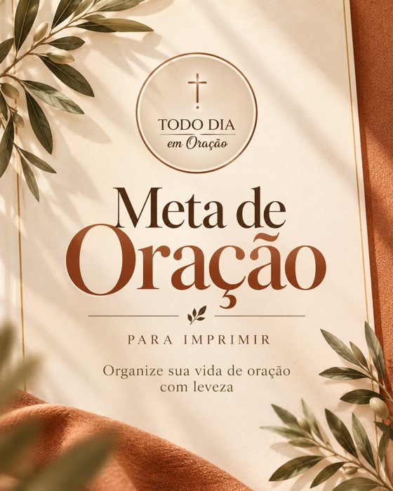 Capa do produto Meta de Oração para Imprimir